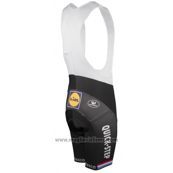 2017 Abbigliamento Ciclismo Etixx Quick Step Campione Lussemburgo Manica Corta e Salopette